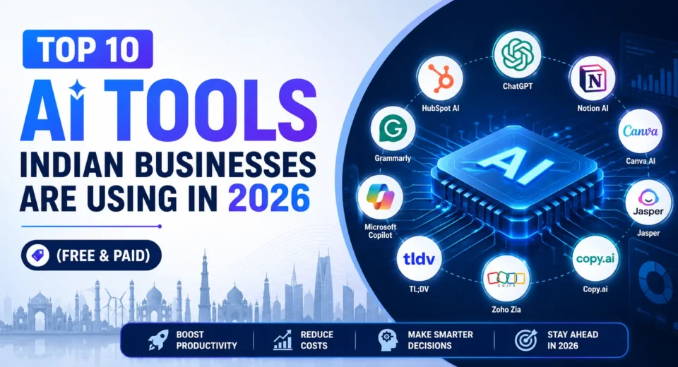 Top 10 AI Tools Indian Businesses 2026
