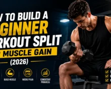 beginner workout split for muscle gain