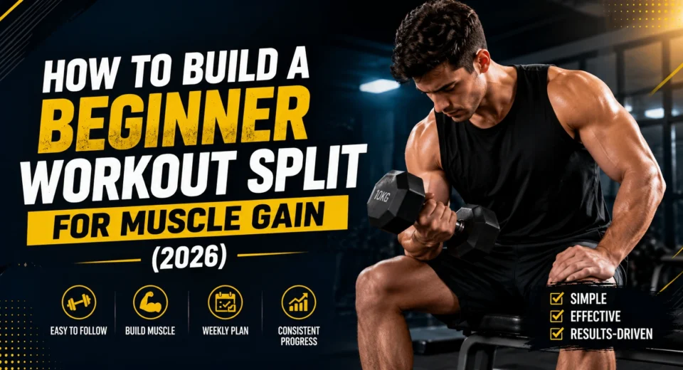 beginner workout split for muscle gain