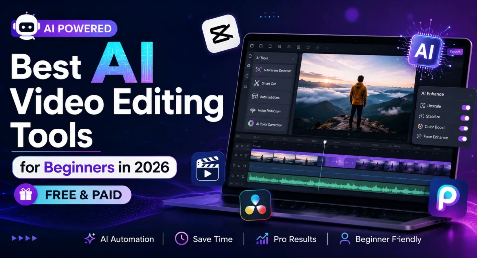 Best AI Video Editing Tools for Beginners 2026