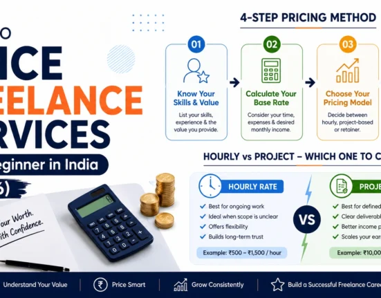 how to price freelance services as a beginner in India