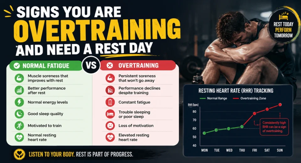 signs you are overtraining and need rest