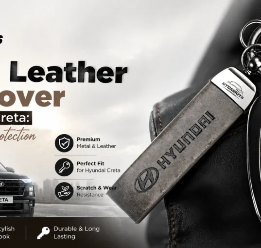 Metal Leather Key Cover for Hyundai Creta