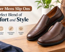 Leather Mens Slip Ons